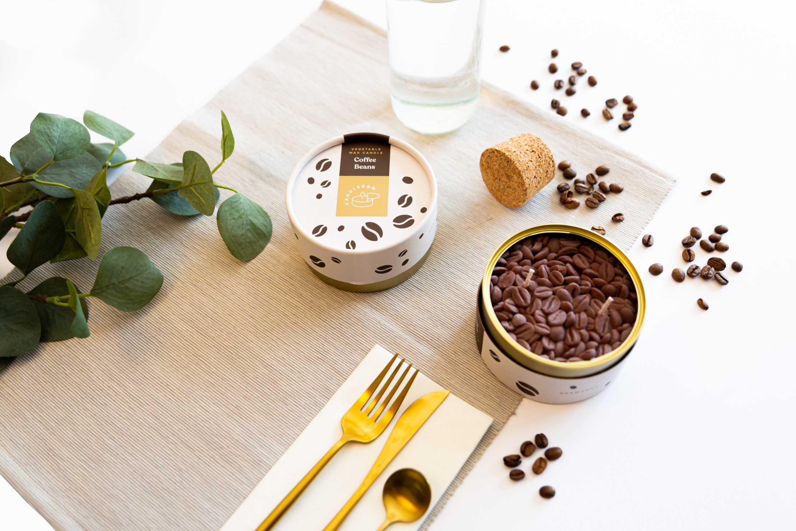 Kaffeebohnen Duftkerze – Bild 2