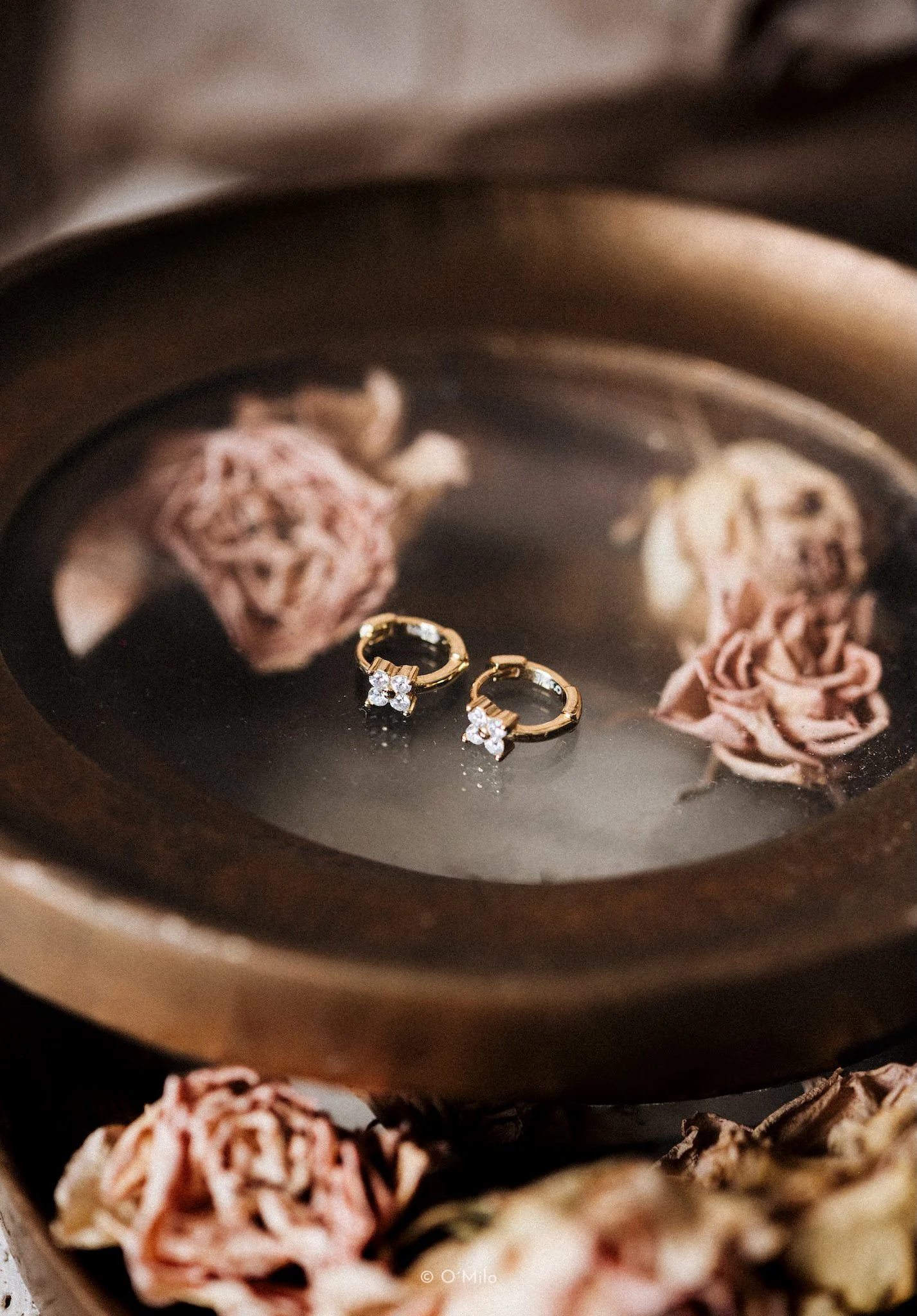 Kristallblüten Creolen