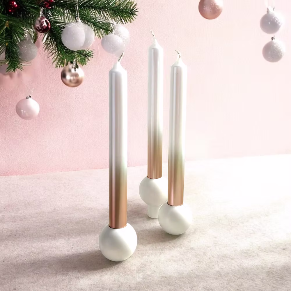 Dip Dye X-Mas Super Glamorous 3er Kerzenset – Bild 3