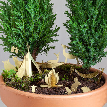 Tiny Camping Pflanzendekoration