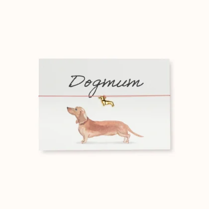 Armband-Karte Dogmum mit Dackel