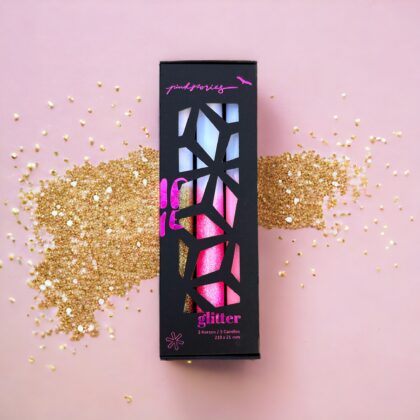 Dip Dye Glitter Diamonds In The Sky 3er Kerzenset