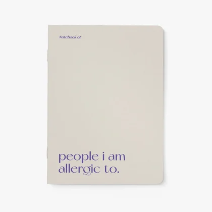 Notizheft Allergic