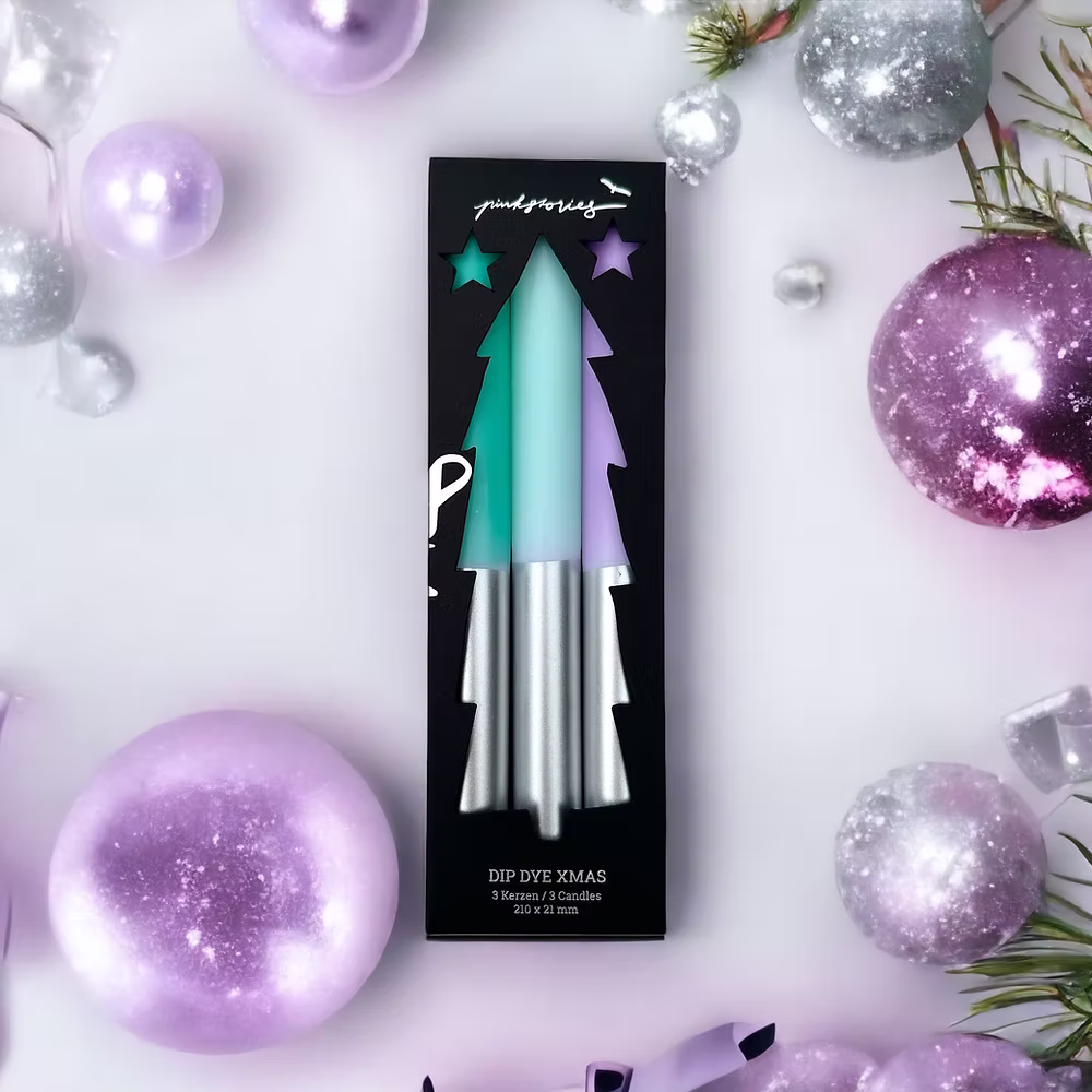 Dip Dye X-Mas Balmy Sleigh 3er Kerzenset