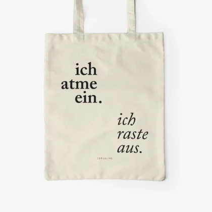 Baumwolltasche Ich atme ein