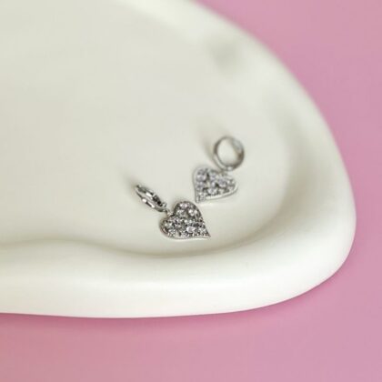 Bright Diamond Heart Ohrringe