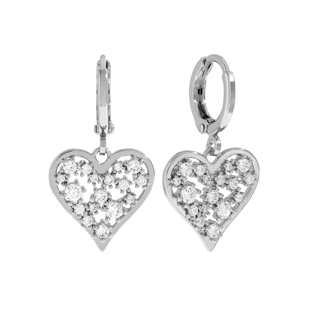 Bright Diamond Heart Ohrringe – Bild 2