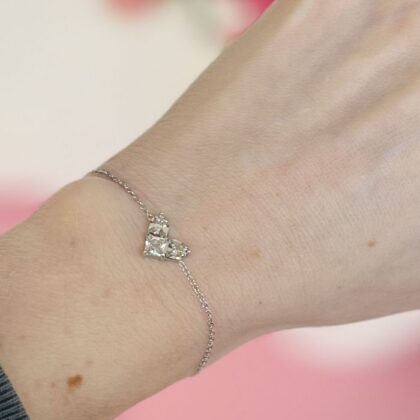 Diamond Mosaic Heart Armband