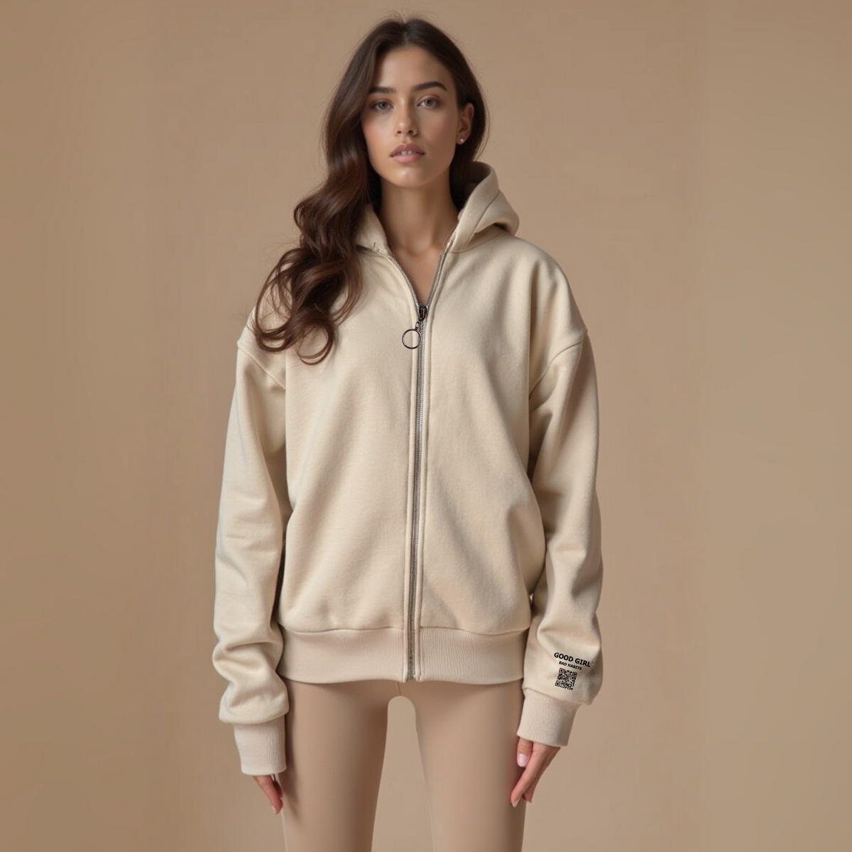 Hoodie mit Reißverschluss "GGBH" – Bild 3