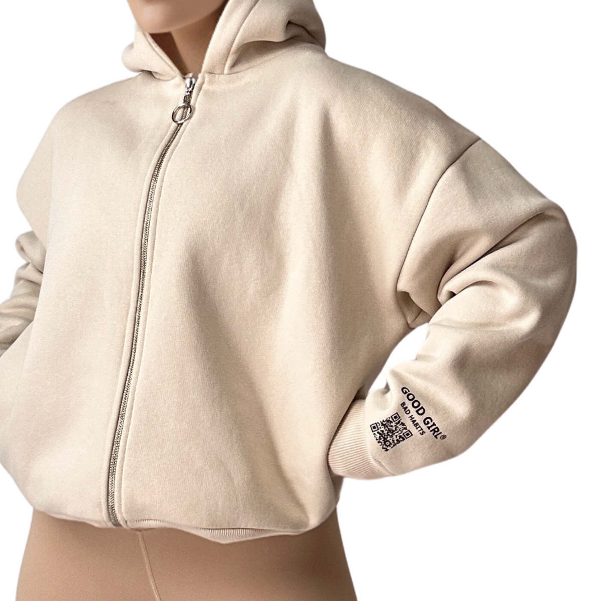 Hoodie mit Reißverschluss "GGBH" – Bild 4