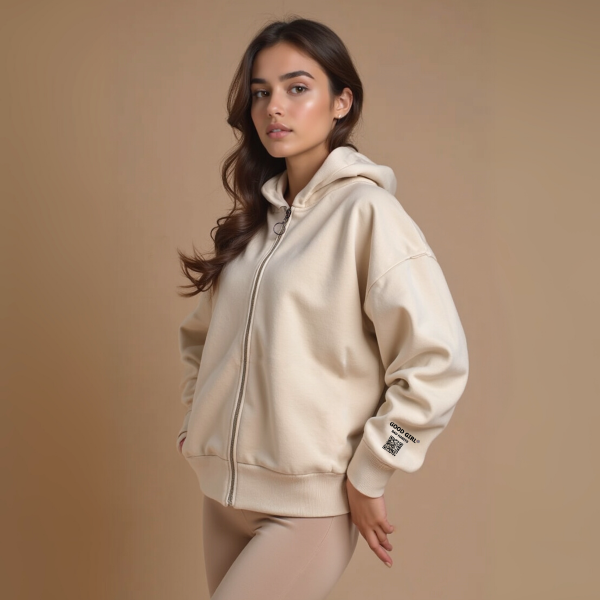 Hoodie mit Reißverschluss "GGBH" – Bild 5